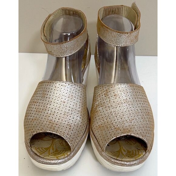 Fly London Yake Perforated Wedge Sandals. Size EU40. - Picture 1 of 9